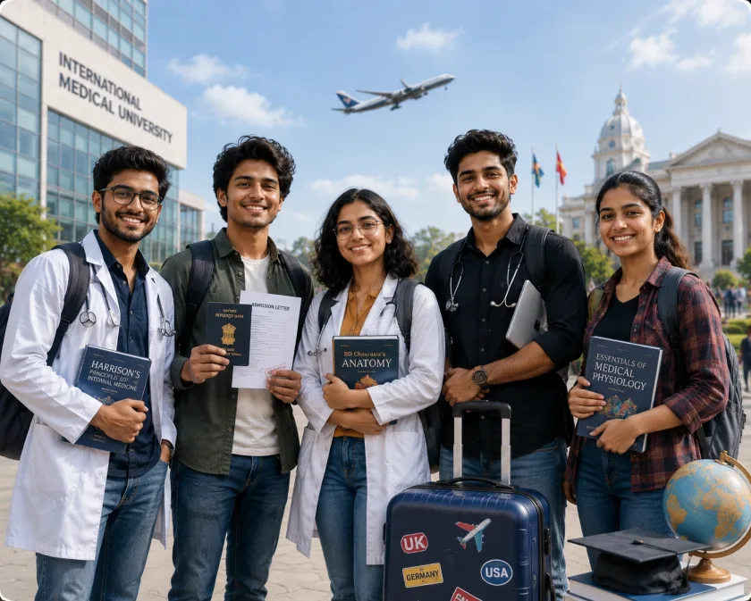 International students studying abroad